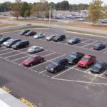 Asphalt parking lot repair